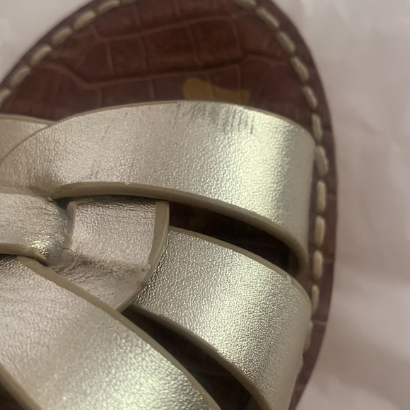 Sam Edelman gold strappy wedges - Picture 4 of 5